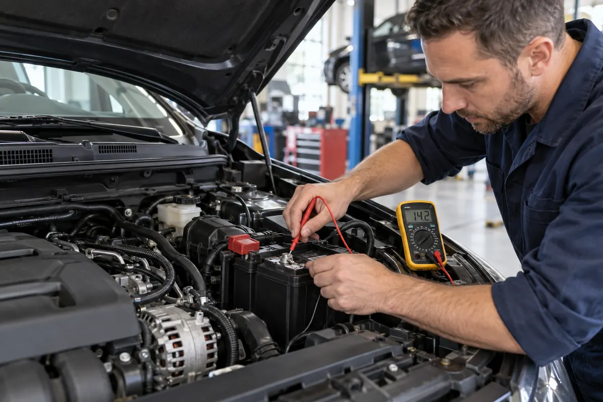 Teste de alternador automotivo realizado em Uberlândia